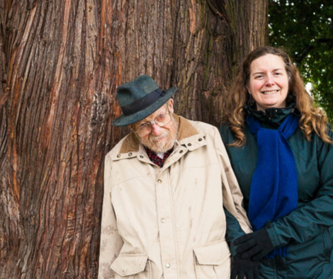Judith Carder with her late father, Dr. A.C. Carder.
